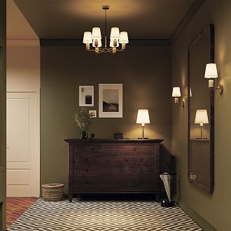 Настольная лампа *25*-54 см, 1*E27*60W, Maytoni Lira MOD483TL-01BS, Латунь