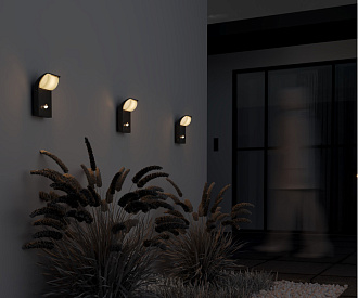 Светильник настенный 10*10,5*20 см, LED, 7W, 3000К, Maytoni Stock O446WL-L7GF3KSR серый