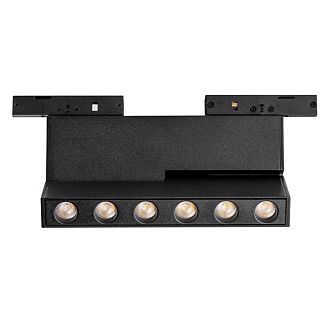 Светильник на шине 15,4*1,5*-8,9 см, *LED*6W, 4000K, Lightstar Linea 206947, черный