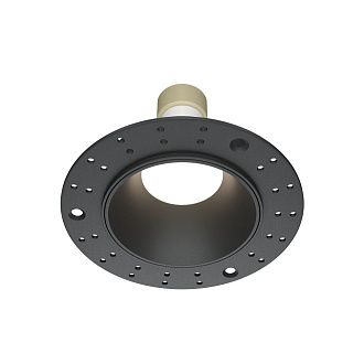 Встраиваемый светильник 10*3 см, вр 7 см, 1*GU10*10W, K, Maytoni Share DL126-GU10-TRS-B, Черный