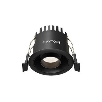 Встраиваемый светильник *6,5*-4,9 см, *LED*10W, 4000K, Maytoni Technical Dip T DL128-10W4K-B, Черный