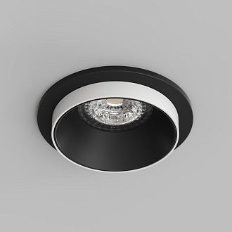 Светильник встраиваемый 9*9*4,3 см, вр 6,5 см, 1*GU10*50W, Denkirs Lemvik DK2400-BK, черный