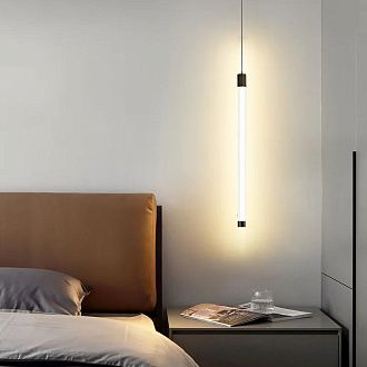 Светильник DZN-11176 ЧЕРНЫЙ D25*400/H2500/1/LED/5W/4000K с линейным рисунком CELERY 23-11