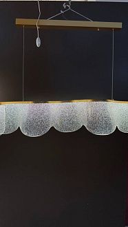 Люстра подвесная 19*120*60-110 см, 30W, 3500K, 6 м2 Aployt Olga APL.081.03.30 золото