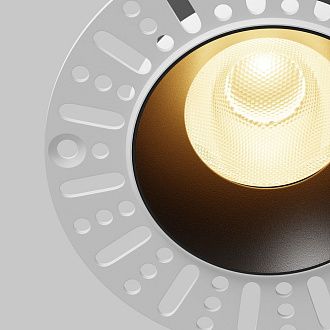 Встраиваемый светильник DL121-15W-2.7K-TRS-B **-9,8 см, *LED*15W, K, Maytoni technical Dip DL121-15W-2.7K-TRS-B, Черный, вр 6,8 см