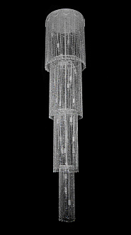 Люстра 550*2800, 28*E14, 40W NewRgy Cristallo 8735/28 FG+BK, FG+BK