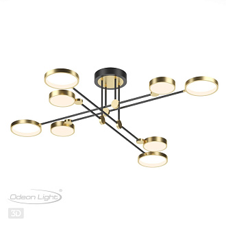 Потолочная светодиодная люстра Диаметр 126 см 75 вт Odeon Light Denzel 4320/75CL