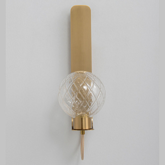 Бра 35 см, 5W, 3000K, Crystal Lux BELLA AP1 BRASS, латунь