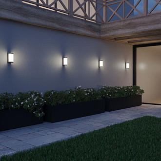 Бра 17 см, 6W, 4000K, Novotech OPAL 359300, черный