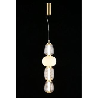 Подвесной светильник 17*100-190 см, 1*LED, 29W, 3000K, Aployt Simonet APL.318.16.29, латунный