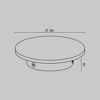 Бра 18 см, 12W, 3000K, Maytoni Wald O420WL-L12GF, серый