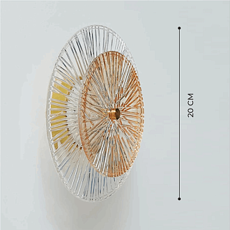 Светильник ElegantLight DZN-4422 ЗОЛОТО+ПРОЗРАЧНЫЙ  D200/H100/1/LED/9W 3000-6500K DAISY 25-03 (1)