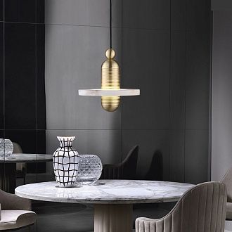 Подвесной светодиодный светильник Inodesign Median Gold 44.342