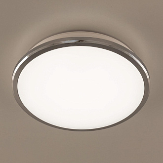 Светильник для ванной, диаметр 28 см, 16W, 4000К CL702161N Citilux ЛУНА, IP54, LED 16W, Хром