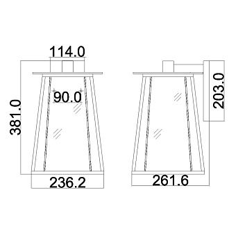 Настенный фонарь HK-WALKER2-L Hinkley, арт. HK-WALKER2-L