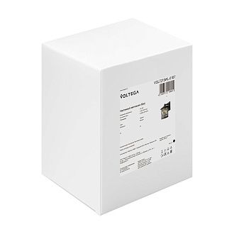 Уличный настенный светильник 23*18*-27,5 см, 1*E27*40W, Voltega Доми / Domi VGL7219WL-01B7, Черный