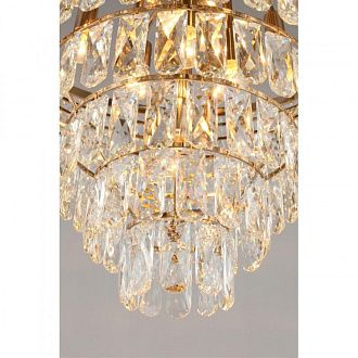 Каскадная люстра 70*95-180 см, 13*E14, 40W, Aployt Gerta APL.725.13.13, золотой