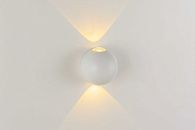 Светильник L110 x W110 x H70, мм, 2*1W 3000K, WH (БЕЛЫЙ) Rilon PL-308W WH