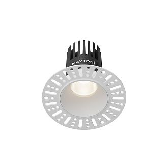 Встраиваемый светильник DL119-10W-4K-TRS-W **-8,2 см, *LED*10W, 4000K, Maytoni technical Dip DL119-10W-4K-TRS-W, Белый, вр 5,8 см
