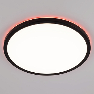 Светильник с пультом 40*2,5 см, LED+RGB 40W CL738321EL Бейсик Лайн Черный