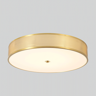 Светильник потолочный *60*10- см, *LED*40W, 3000-6000K, Crystal Lux Button BUTTON PL40W LED, Латунь