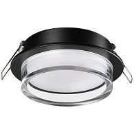 Светильник встраиваемый 10,5 см, GX53, Novotech Gem 371026, черный
