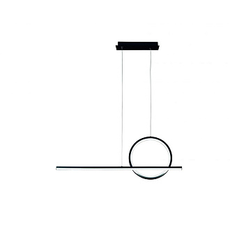 Люстра 80*8*150 см, LED 30W 3000K черный Mantra Kitesurf 8207