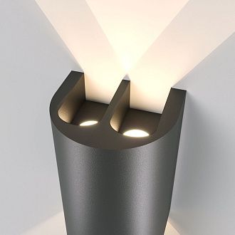 Светильник садово-парковый светодиодный 11 см, 5W, 4000K, Elektrostandard Twinray 35194/W, черный
