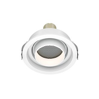 Встраиваемый светильник 8,5 см, Maytoni Atom DL113-GU10-01-RD-W, белый, вр 7,5 см