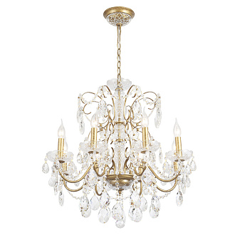 Светильник 68 см, Crystal Lux ODELIS SP8 GOLD, золото с патиной