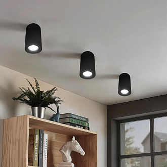 Светильник 8 см, 7W, 4000K, Loft It Tictac 10220 Black 4000K, черный