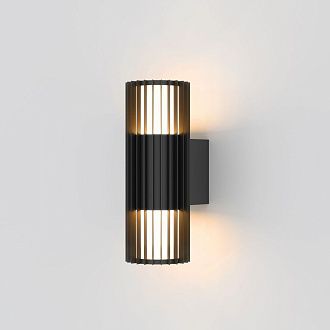 Уличный настенный светильник Entero (35189/W) 3000K черный 35189/W черный Elektrostandard  4690389219344, a072082