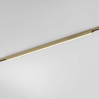 Трековый светильник магнитный 60*2*3 см, LED, 24W, 3000K, Elektrostandard Line Magnetic 85527/01, латунь