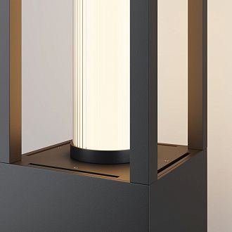 Ландшафтный светильник 14*14-50 см, LED*12W, 3000K, Maytoni Expo O480FL-L12B3K, Черный