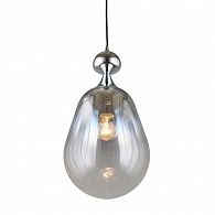 Светильник подвесной Omnilux Sovareto OML-99216-01, диаметр 22 см, хром/прозрачный+серебро