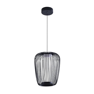 Подвесной светильник 26 см, 12W, 3000K, Arte Lamp FLARE A3528SP-12BK, черный