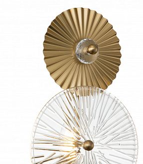 Настенный светильник 200*150*480 мм, 1*E14 латунь Indigo Miele V000022, 12021/A/1W Brass