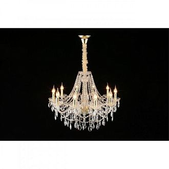 Подвесная люстра 73*80-170 см, 10*E14, 40W, Aployt Koletta APL.755.13.10, золотой