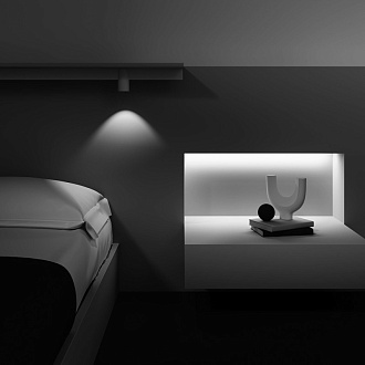 Светильник на шине 5,3*5,3*10,4 см, LED, 7W, 3000К, Maytoni Technical ALFA TR122-2-7W3K-W белый