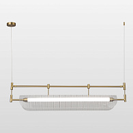 Линейно-подвесной светильник 80*10*170 см, 1*LED*15W 4000K черный Lussole Bradford LSP-7153