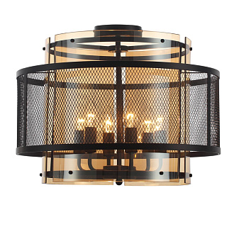 Люстра потолочная 50*38 см, 6*E14 Lumion Zarina 8007/6C черный, золотой
