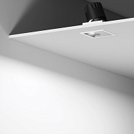 Потолочный акцентный светильник 8*8*10 см, 10W 4000K Elektrostandard Inline 25091/LED хром;белый, вр 7,5 см