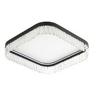 Потолочный cветильник 50*50*13 см, LED 89W, 3000 / 6000K, Черный LED4U L8031-500 BK