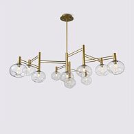 Люстра на штанге TEMPER L10 Gold 120*120*65 см, 10*G9*40W, ImperiumLoft TEMPER01, Золотистый