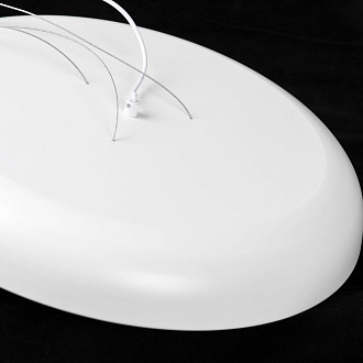 Подвесной светильник 44*25-160 см, 1*LED, 36W, 3000K, Lussole Crook LSP-7361, белый