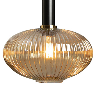 Подвесной светильник 30 см LOFT IT Iris 2071-C+BL черный, латунь