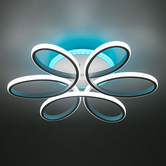 Светильник Citilux Сезар Смарт CL233A150E RGB, 80W LED, 3000-5500K, диаметр 59 см, белый