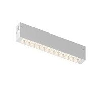 Трековый однофазный светильник 22 см, 9W, 3000K, Denkirs Simple Grill DK8101-WH, белый