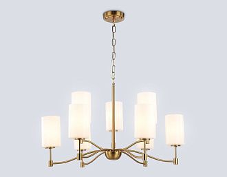 Подвесная люстра **43-106 см, 6+3*E14*40W, K, Ambrella Light High Light LH56054, латунь