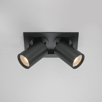 Встраиваемый светильник 15,9*9,5*9,8 см, LED*20W, 3000 К, Hidden DL045-02-10W3K-B Maytoni Downlight, Черный, вр 7,5*14,5 см